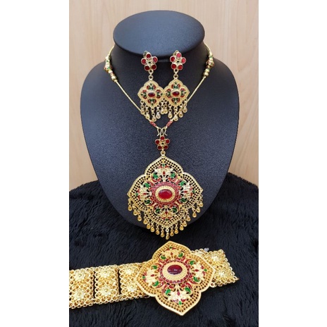 fashion-jewele-สร้อยชุดไทยงานลงยาพร้อมต่างหู