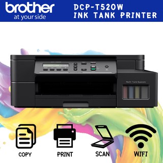 ภาพหน้าปกสินค้าเครื่องพิมพ์มัลติฟังก์ชันอิงค์แท็งก์ Brother DCP-T520W Ink Tank Printer / Print, Scan, Copy /   Wi-Fi Direct ที่เกี่ยวข้อง