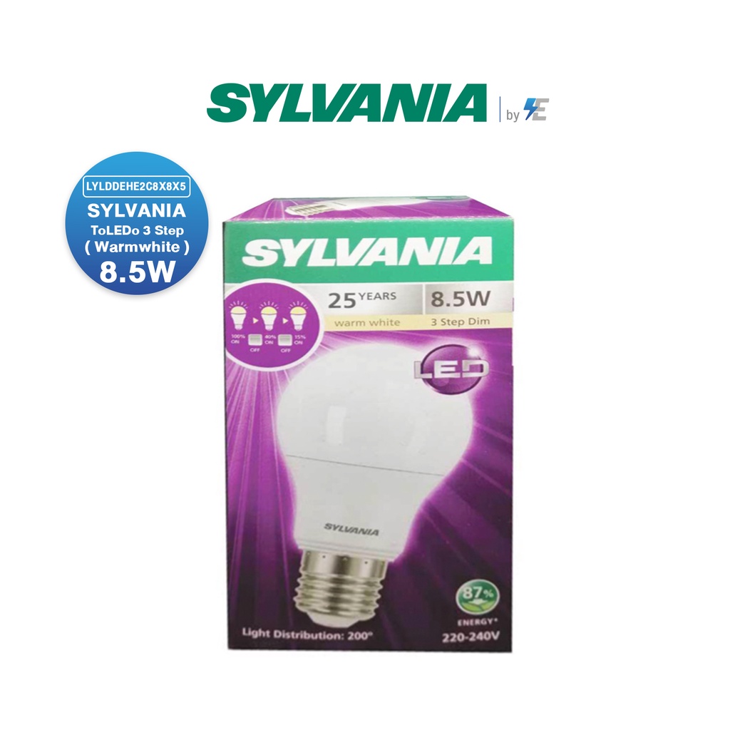 sylvania-toledo-3-step-dim-8-5w-e27-2700k-แสงวอร์มไวท์-หรี่แสงโดยการใช้สวิตซ์เปิด-ปิดทั่วไป-lylddehe2c8x8x5