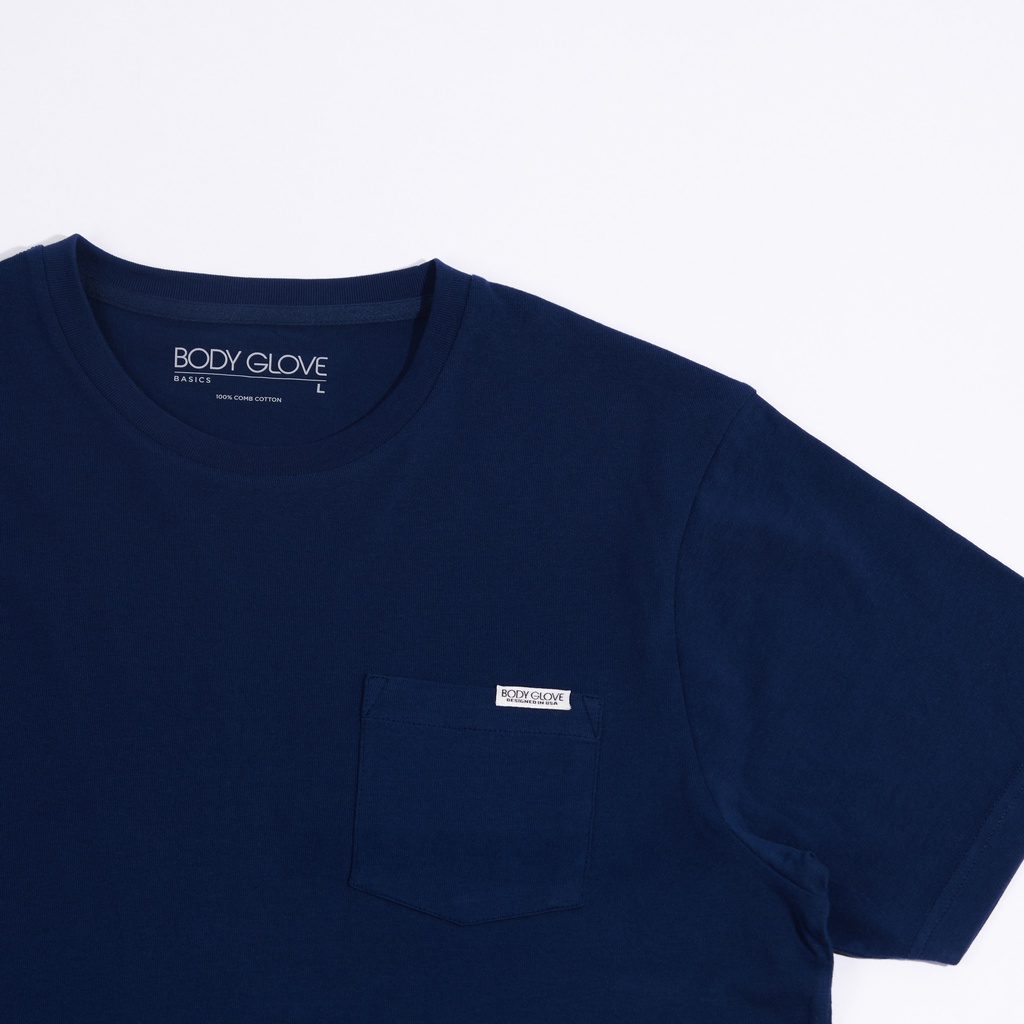 body-glove-unisex-basic-cotton-pocket-t-shirt-เสื้อยืดแบบมีกระเป๋า-สีน้ำเงินเข้ม-22