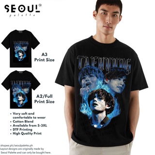 BTS V คิมแทฮยองแทเทเฟสต้าบางตันกองทัพ Tshirt KPop Bootleg Tee เสื้อยืดวินเทจเกาหลีวินเทจกราฟิก %],