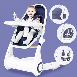 High Chair 4in1 - เก้าอี้ทานข้าวเด็ก 4 in 1 แบบเก้าอี้สูงมีพนักพิงที่รับกับสรีระของลูกน้อย มาพร้อมดีไซน์สุดล้ำ