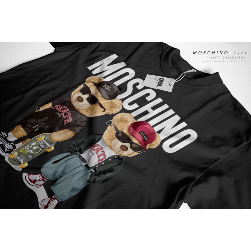 style-เสื้อยืดหมีmoschino-พร้อมส่ง-ผ้าคอตตอน-อก42-44