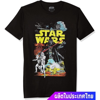 เสื้อยืดสีพื้นไซส์ใหญ่ Star Wars Mens Rebel Classic Graphic T-Shirt discount Star Wars สตาร์ วอร์ส