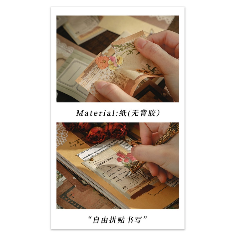 ภาพสินค้ากระดาษโน๊ต สไตล์เรโทร สําหรับตกแต่งสมุดภาพ 30 แผ่น จากร้าน w513308.th บน Shopee ภาพที่ 5