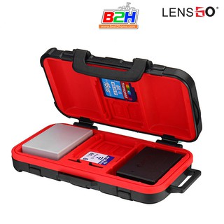 LENSGO D850 Luggage 2Battery 14SD CASE กล่องใส่การ์ด