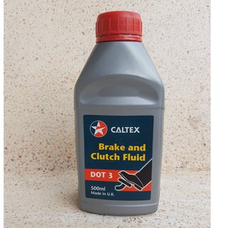 DOT3 Brake Caltex น้ำมันเบรคคาลเท็กซ์ ดอท3 ขนาด0.5ลิตร Caltex