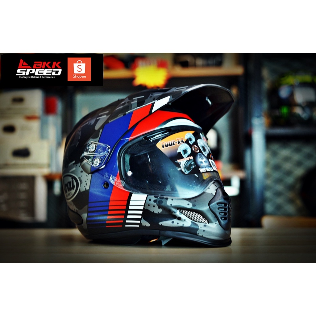 arai-tour-x4-cover-blue-ลายใหม่