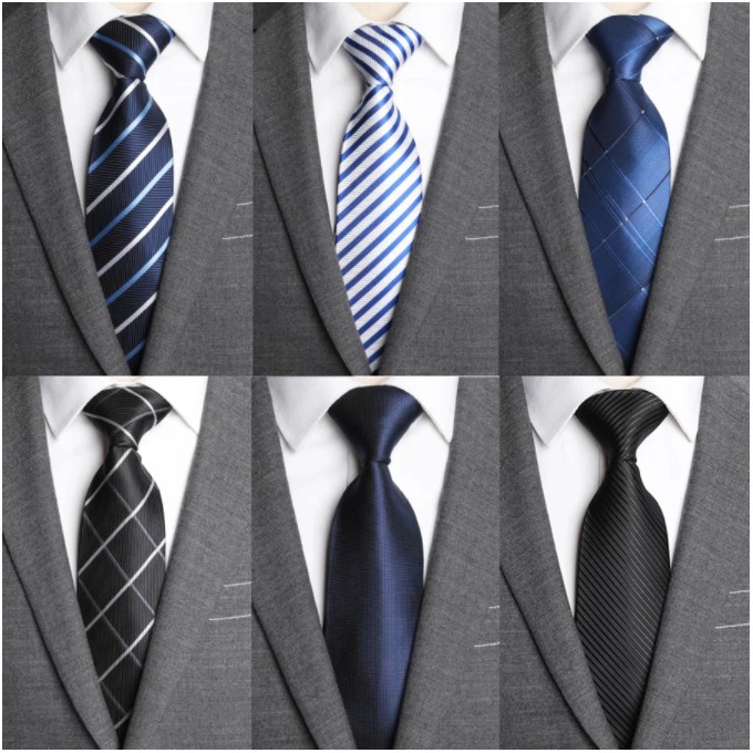 ภาพหน้าปกสินค้าเนคไท เน็คไท Ties Men Classic Business Formal Business Wedding Dress Tie Mens Gifts Stripe Grid Fashion Shirt จากร้าน magicsoft บน Shopee