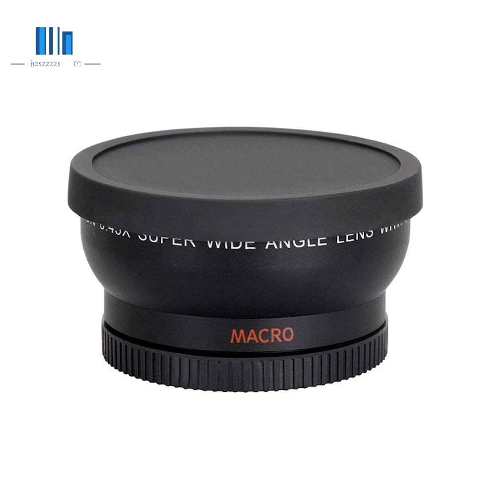 58MM Wide Angle 0.45x Converter Lens with Macro CloseUp Attachment for