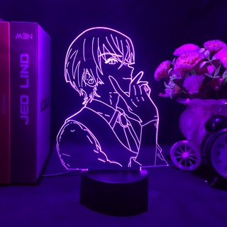 โคมไฟตั้งโต๊ะ Led รูปการ์ตูนอนิเมะยอดนักสืบโคนัน Furuya Rei 3d สําหรับเด็ก