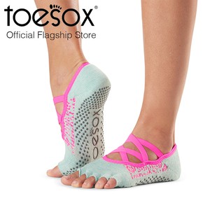 ภาพขนาดย่อของสินค้าToeSox โทซอคส์ ถุงเท้ากันลื่นแยกนิ้ว สายไขว้ รุ่น Elle เปิดนิ้วเท้า