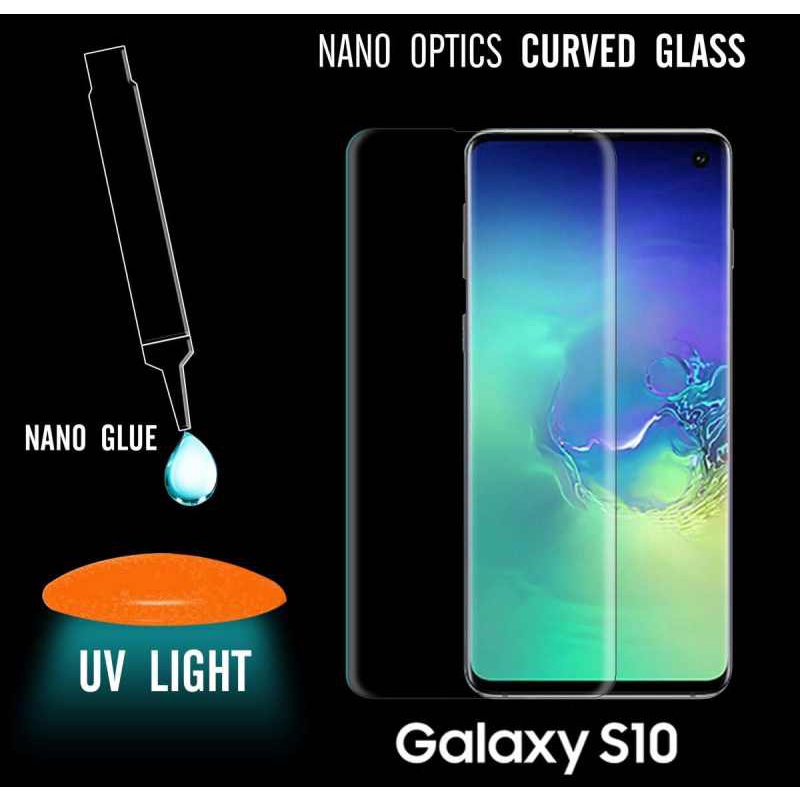ฟิล์มกระจกเต็มจอ-กาวยูวี-ซัมซุง-เอส10-uv-glue-set-glass-full-cover-premium-tempered-for-samsung-galaxy-s10-6-1-clear