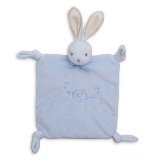 Kaloo ตุ๊กตาผ้ากัดสี่เหลี่ยมกระต่ายสีฟ้า  PERLE - DOUDOU KNOTSRABBIT BLUE