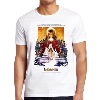 เสื้อยืดผู้ชาย90 - เขาวงกตBowieภาพยนตร์โปสเตอร์ภาพยนตร์วินเทจลัทธิเย็นของขวัญที266ผู้ชายผ้าฝ้ายคลาส