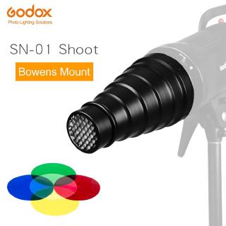 godox bowens mount sn - 01 snoot w/honeycomb อุปกรณ์ไฟแฟลชสําหรับใช้ถ่ายภาพในสตูดิโอ