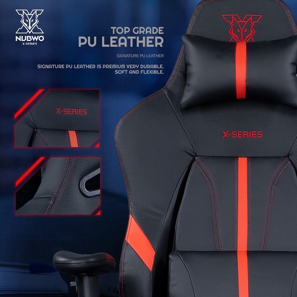 ภาพหน้าปกสินค้าNUBWO GAMING CHAIR X115 เก้าอี้เกมมิ่ง เบาะใหญ่ นั่งสบาย รับประกันสินค้า 2ปี จากร้าน mahaprom_intercom บน Shopee