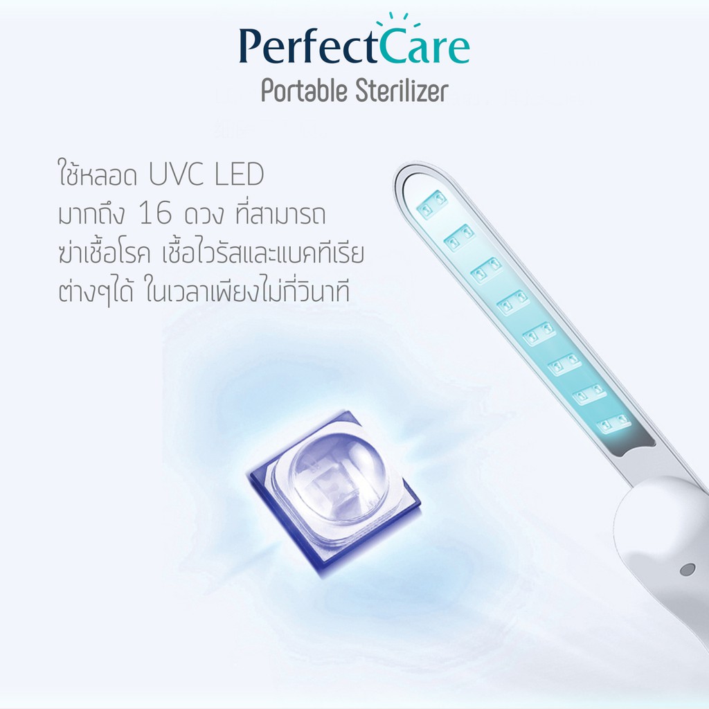 perfect-care-portable-sterilizer-อุปกรณ์ฆ่าเชื้อโรคประสิทธิภาพสูงด้วยแสง-uv-c-แบบพกพา