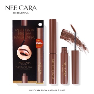 💥N608 NEE CARA MICROCARA BROW MASCARA มาสคาร่าคิ้ว นีคาร่า มาสคาร่าปัดคิ้ว หัวแปรงสลิม💥