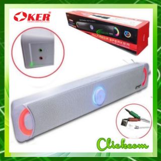 OKER Speaker SOUNDBAR ลำโพงซาวด์บาร์ไฟเรืองแสง รุ่น SP-8018