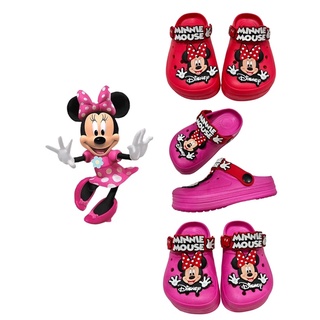 🐝🐝 Minie Mouse Disney ลิขสิทธิ์แท้ 100% รองเท้าหัวโตเด็ก ลายมิกกี้เม้าส์มินนี่เม้าส์ (27-35)