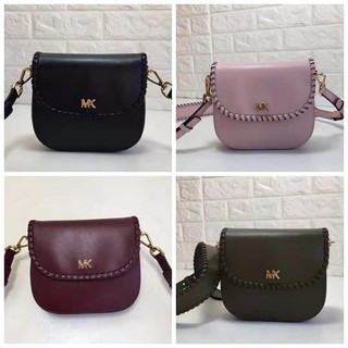 อเมริกันแท้ Michael Kors MK ใหม่ทอถุงอานกระเป๋าสะพายกระเป๋า crossbody กระเป๋าแฟชั่นกระเป๋าข้ามร่างกายป่า