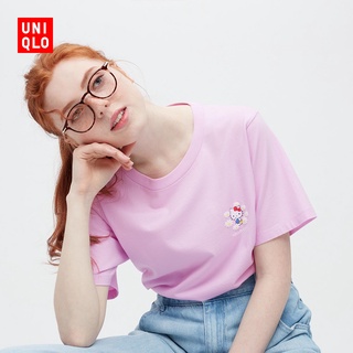 SANRIO Uniqlo เสื้อยืด พิมพ์ลาย UT สําหรับผู้หญิง (UT) 452958 Uniqloยืด.สบาย.รัก