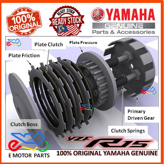 R15 ชุดคลัทช์จานเครื่องยนต์คลัทช์ FRICTION SPRING BOSS จานความดัน ...