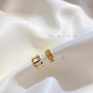 Golden Metal Earcuff Set - Roman Number(Z-027) (Set2ชิ้น)ต่างหูสำหรับคนไม่เจาะหู