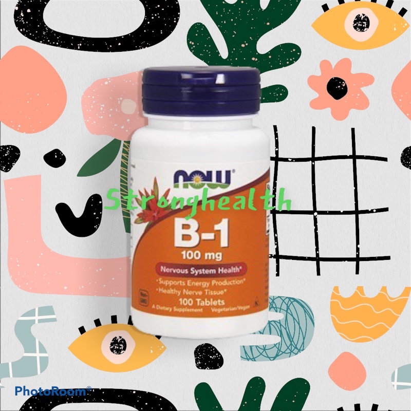 Now Foods, B-1, 100 Mg, 100 Tablets | Shopee Thailand