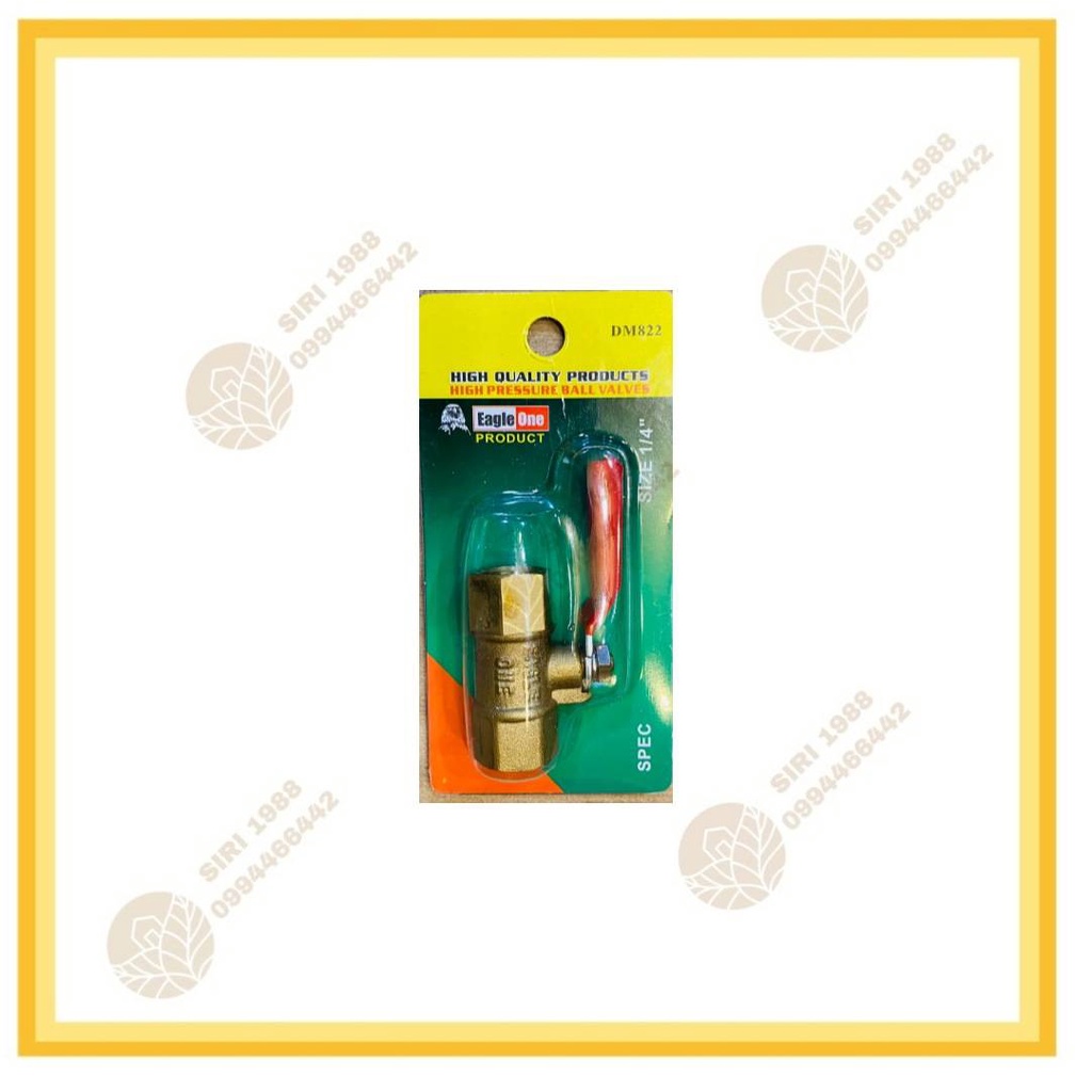 ภาพสินค้าบอลวาล์วทองเหลือง 1/4" ตรา อีเกิ้ลวัน BRASS GAS BALL VALVE - EAGLE ONE 1/4 จากร้าน siri1988company บน Shopee ภาพที่ 5