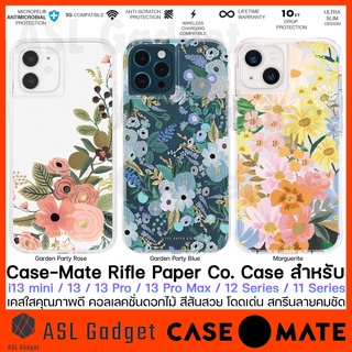 Case-Mate Rifle Paper Co เคสใสลายดอกไม้ สำหรับ i 13 mini / 13 / 13 Pro / 13 Pro Max / 12 Pro Max กันกระแทกอย่างดี