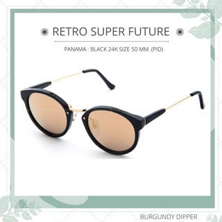 แว่นกันแดด SUPER รุ่น PANAMA : BLACK 24K SIZE 50 MM. (PID)