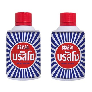 ﻿บรัสโซ น้ำยาขัดโลหะชนิดต่างๆ 100 มล. Brasso - 2 ขวด