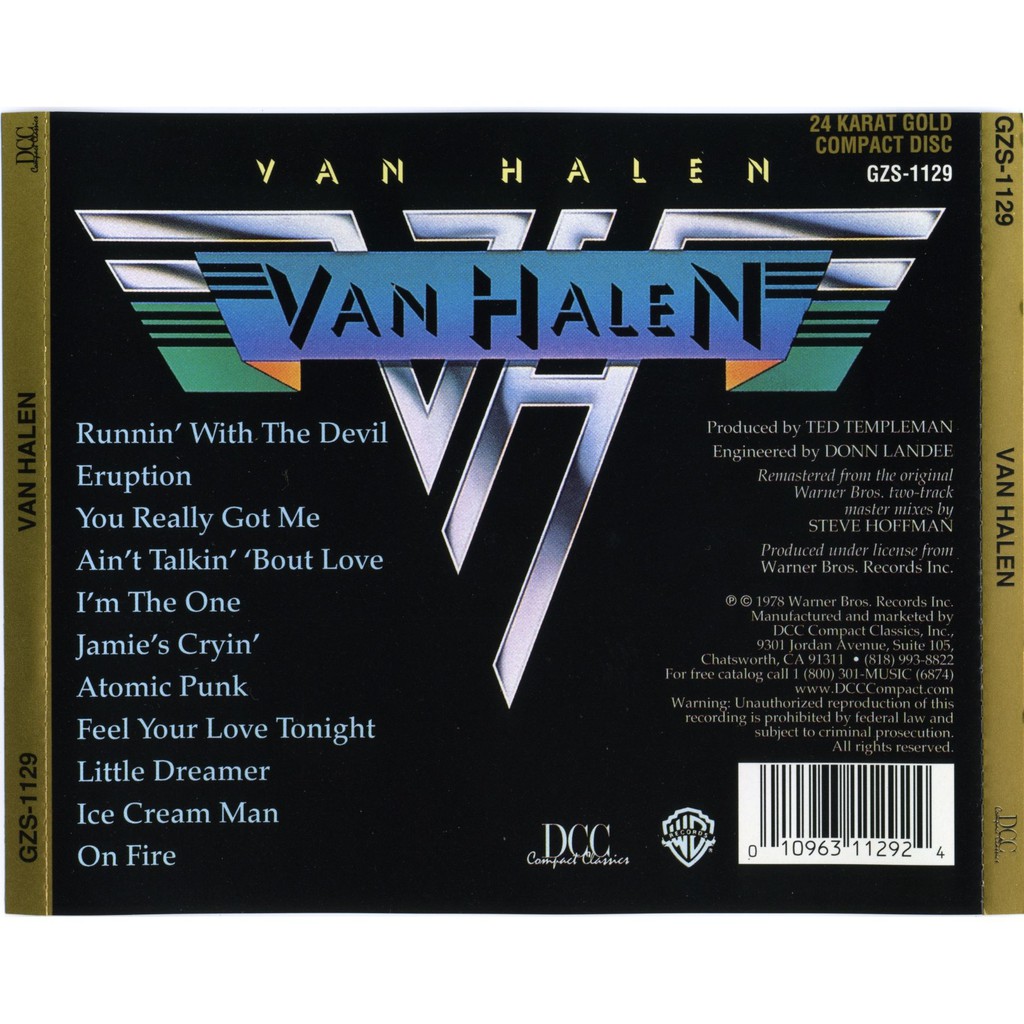 ซีดีเพลง-cd-van-halen-1978-van-halen-remastered-ในราคาพิเศษสุดเพียง159บาท