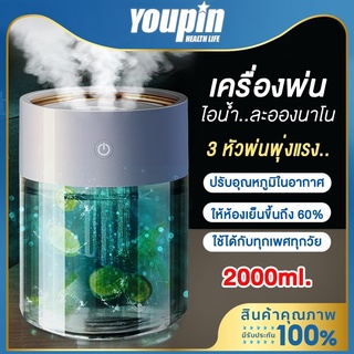 ภาพหน้าปกสินค้าLN-668 เครื่องพ่นไอน้ำ เครื่องพ่นอโรม่า 2L  Humidifier  Aroma Diffuser เครื่องพ่น เครื่องเพิ่มความชื้นในอากาศ LED 7สี ที่เกี่ยวข้อง