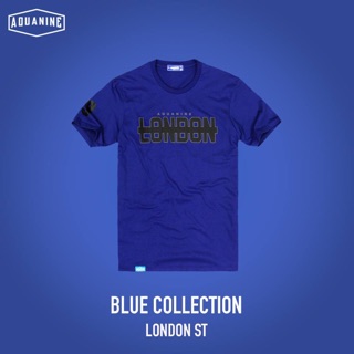 เสื้อยืด AQUANINE - LONDON ST(สีน้ำเงิน)