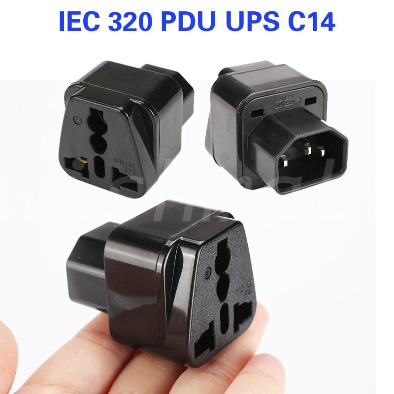 ภาพหน้าปกสินค้าPlugs/Sockets Power Accessories, WD-320 Universal Portable Connector to Socket Adapter C13-C14 Power Travel Converter จากร้าน ars_tech บน Shopee