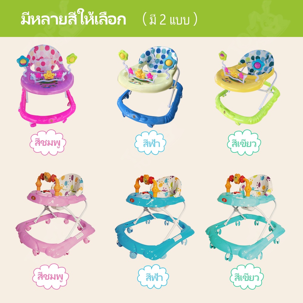 ภาพสินค้ารถหัดเดิน หัดเดิน รถหัดเดินเด็ก มีเสียงดนตรี+ไฟ TOP TOYS รุ่นT002 จากร้าน toptoysth บน Shopee ภาพที่ 3