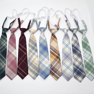 ราคาและรีวิวเนคไท เน็คไท สำหรับผู้หญิง Women Neck Tie for Christmas Cotton Boys Girls Ties Slim Plaid Necktie For Gifts