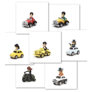 LUPIN THE 3RD 1stTV / 2stTV / Roots-Selection Ver. Pull Back Cars Set