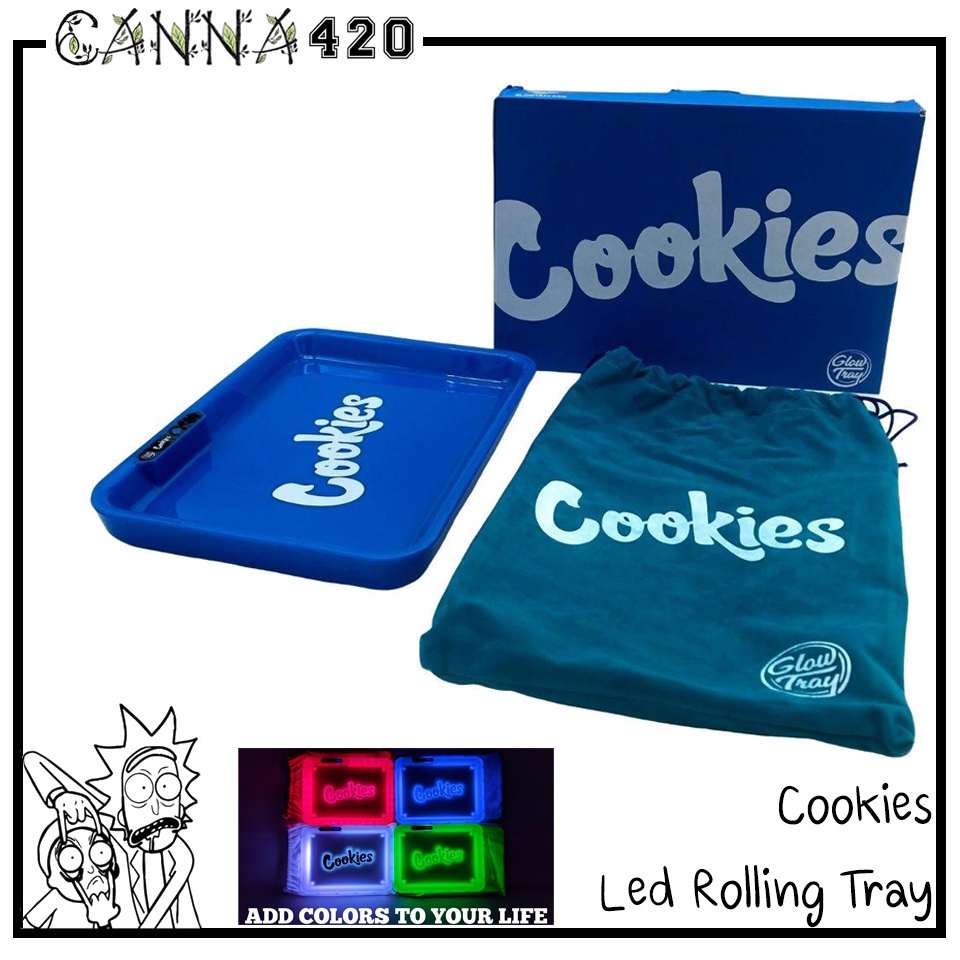 ถาด LED Cookies Rolling Tray ถาดโรล มีไฟ วิปวับ ถาดสำหรับใส่ของ ถาด