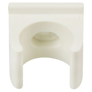 PVC CONDUIT CLAMP SCG BS 16MM WHITE คลิปก้ามปู PVC SCG 16 มม. มาตรฐาน BS สีขาว ตัวยึดท่อ ท่อร้อยสายไฟและอุปกรณ์ งานระบบไ