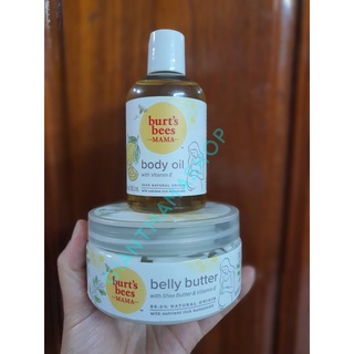 ภาพหน้าปกสินค้า🇺🇸 **แพคเกจใหม่** BURT\'S BEE MAMA / BABY BEE body oil ครีมทากันท้องลาย ของแท้ พร้อมส่ง ที่เกี่ยวข้อง