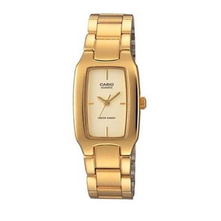 Casio Standard นาฬิกาข้อมือผู้หญิง สายสแตนเลส สีทอง รุ่น LTP-1165N,LTP-1165N-9C,LTP-1165N-9CRDF