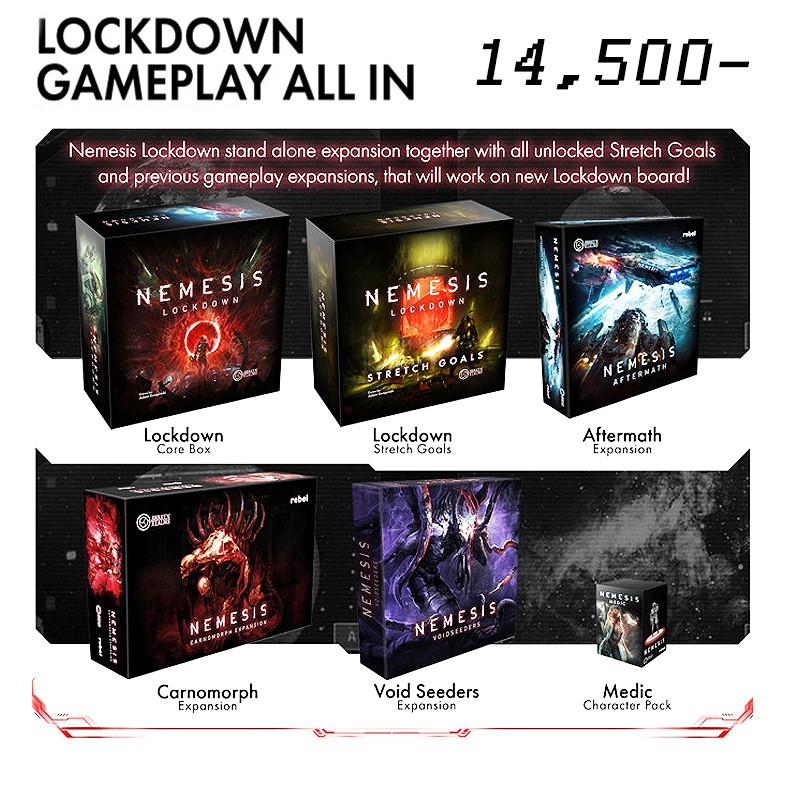 Nemesis Lockdown Kickstarter Board Game | Shopee Thailand