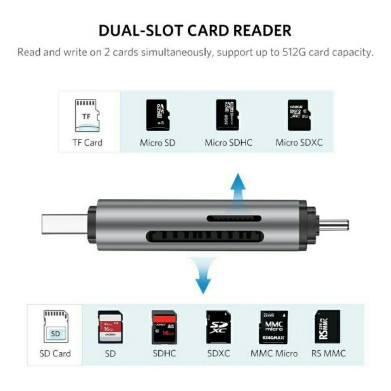 ugreen-รุ่น-80191-50706-การ์ดรีดเดอร์-usb-c-to-usb3-0-sd-micro-sd-tf-otg-สำหรับมือถือ-ipad-คอมพิวเตอร์