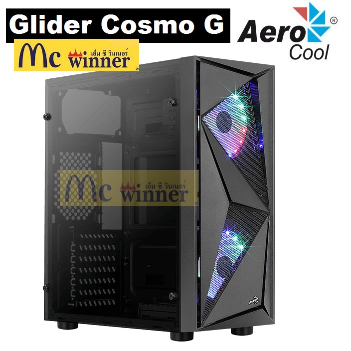 CASE (เคส) AeroCool รุ่น Glider Cosmo G (Mid Tower case Fit ATX with ...