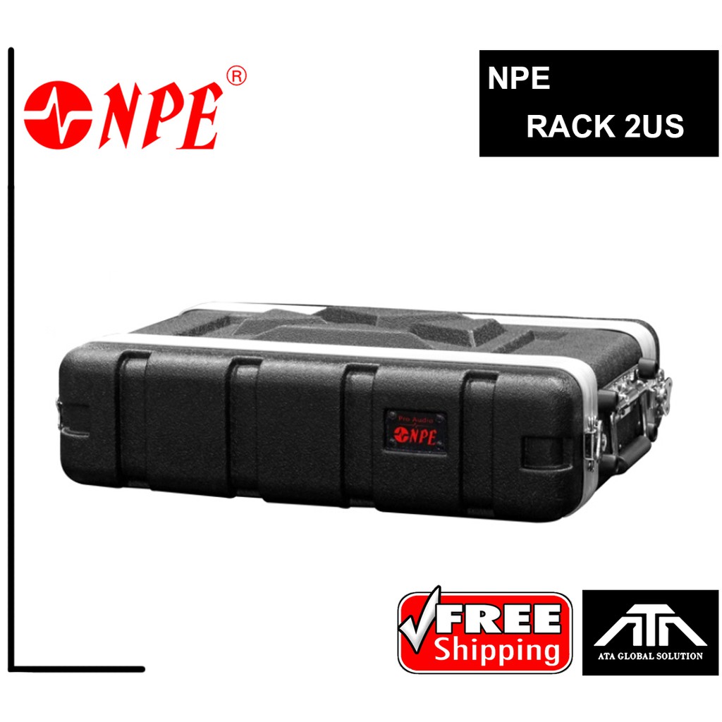 กล่องrack-npe-rack-abs-2us-ลึก9นิ้ว-ตู้rack-กล่องใส่อุปกรณ์เครื่องเสียง-rack-แร็ค-แร็ค2u-rack9นิ้ว