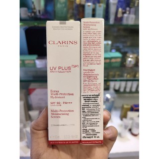 Clarins  UV Plus Anti-Pollution SPF50/Pa+++ ขนาดทดลองสุดคุ้ม 10 ml